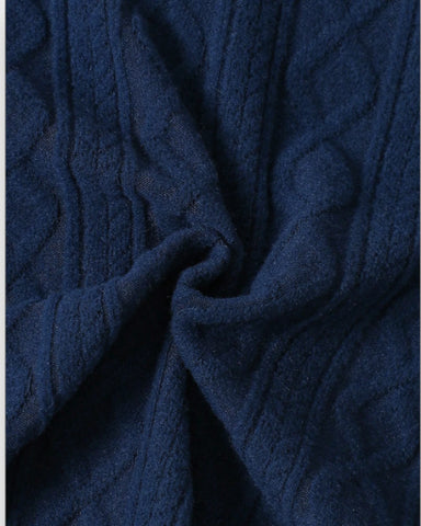 Baby Boy Cable Textured Fleece Polo Shirt