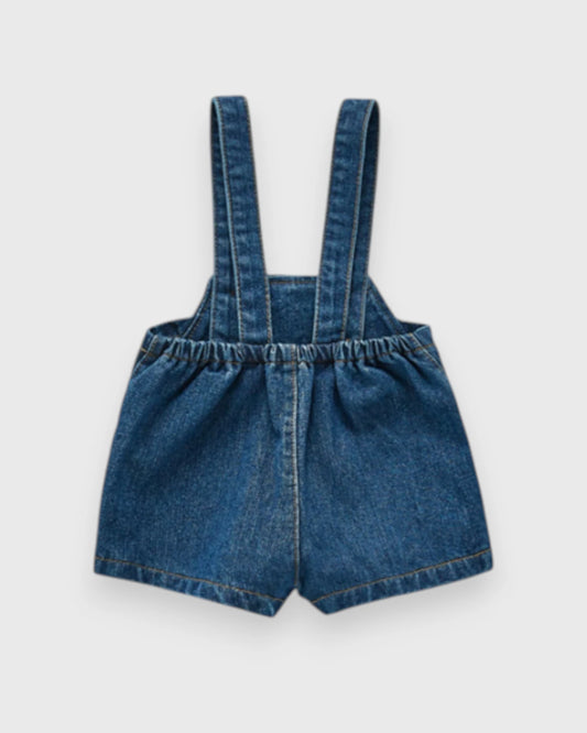 Baby Denim Overall Shorts