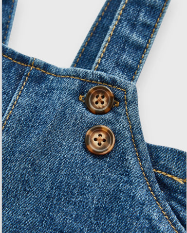 Baby Denim Overall Shorts