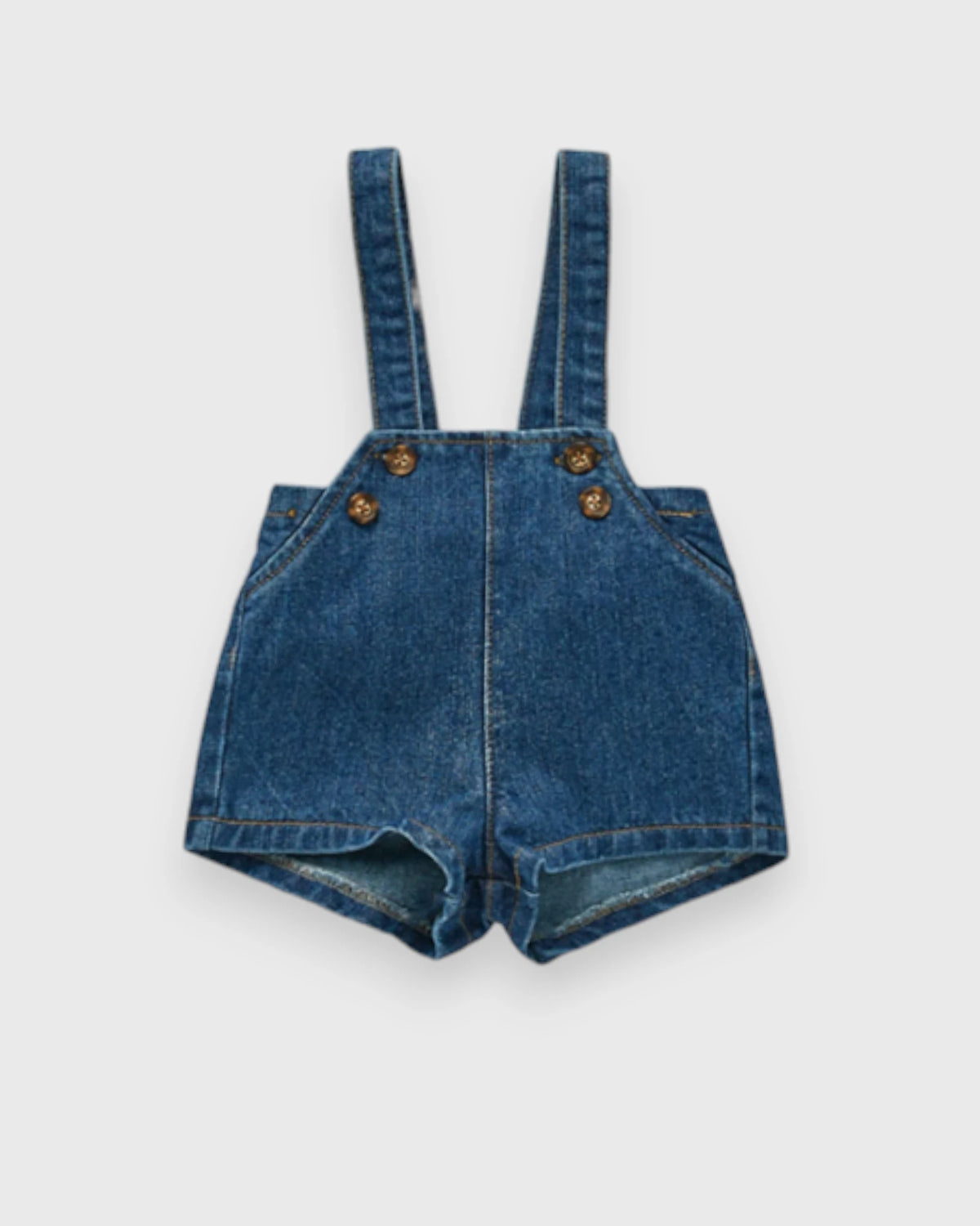 Baby Denim Overall Shorts