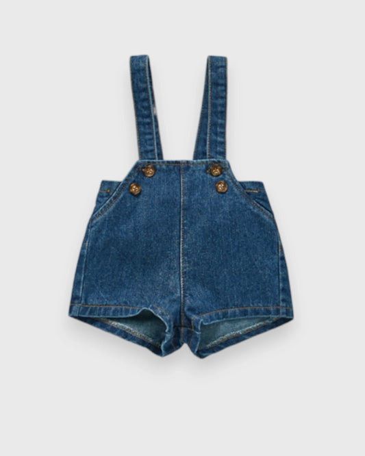 Baby Denim Overall Shorts
