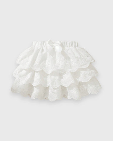 Baby Girl Scallop Eyelet Tiered Skirt