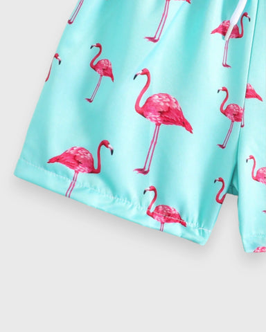 Baby Boys Flamingo Swim Shorts