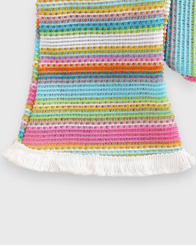 2 Pc Baby Girl Patterned Fabric Crop Top & Flare Pants Set