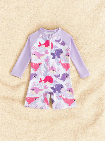 Baby Girl Whale Tankini Swimsuit