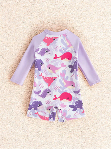 Baby Girl Whale Tankini Swimsuit
