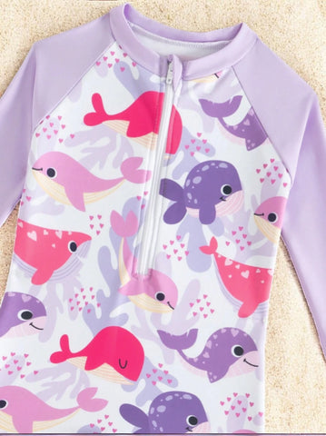 Baby Girl Whale Tankini Swimsuit