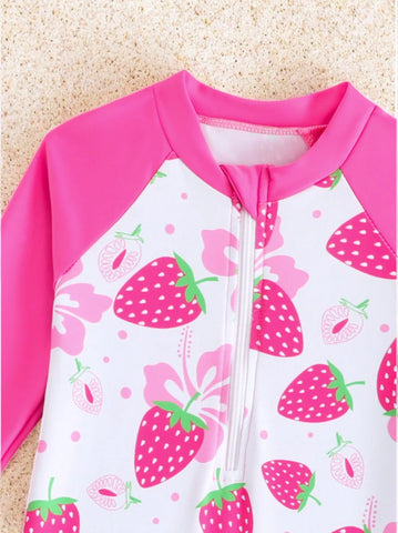 Baby Girl Strawberry Tankini Swimsuit