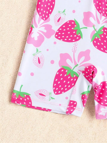 Baby Girl Strawberry Tankini Swimsuit