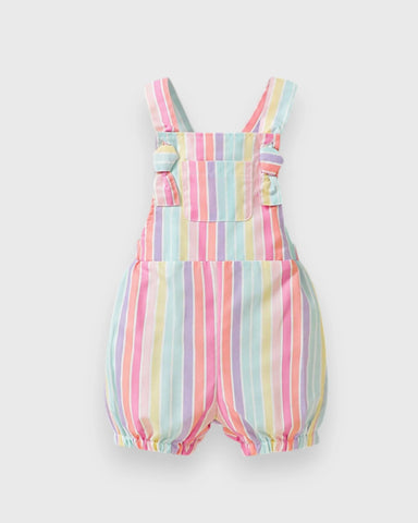 Baby Girl Rainbow Stripe Overall