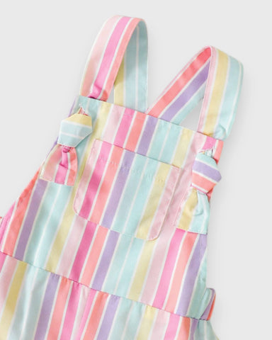 Baby Girl Rainbow Stripe Overall