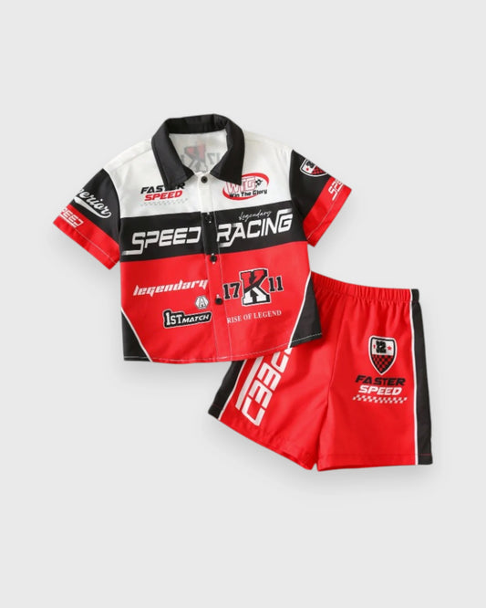 Baby Boy Racer Shirts and Shorts Set