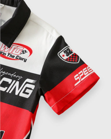Baby Boy Racer Shirts and Shorts Set