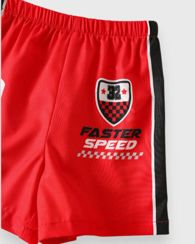 Baby Boy Racer Shirts and Shorts Set