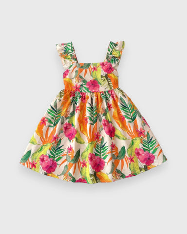 Girls Bow Back Sun Dress