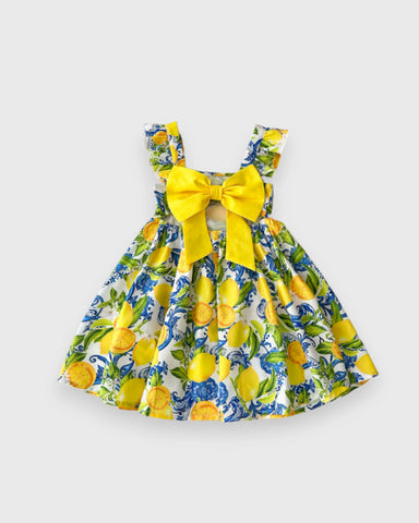 Girls Bow Back Sun Dress