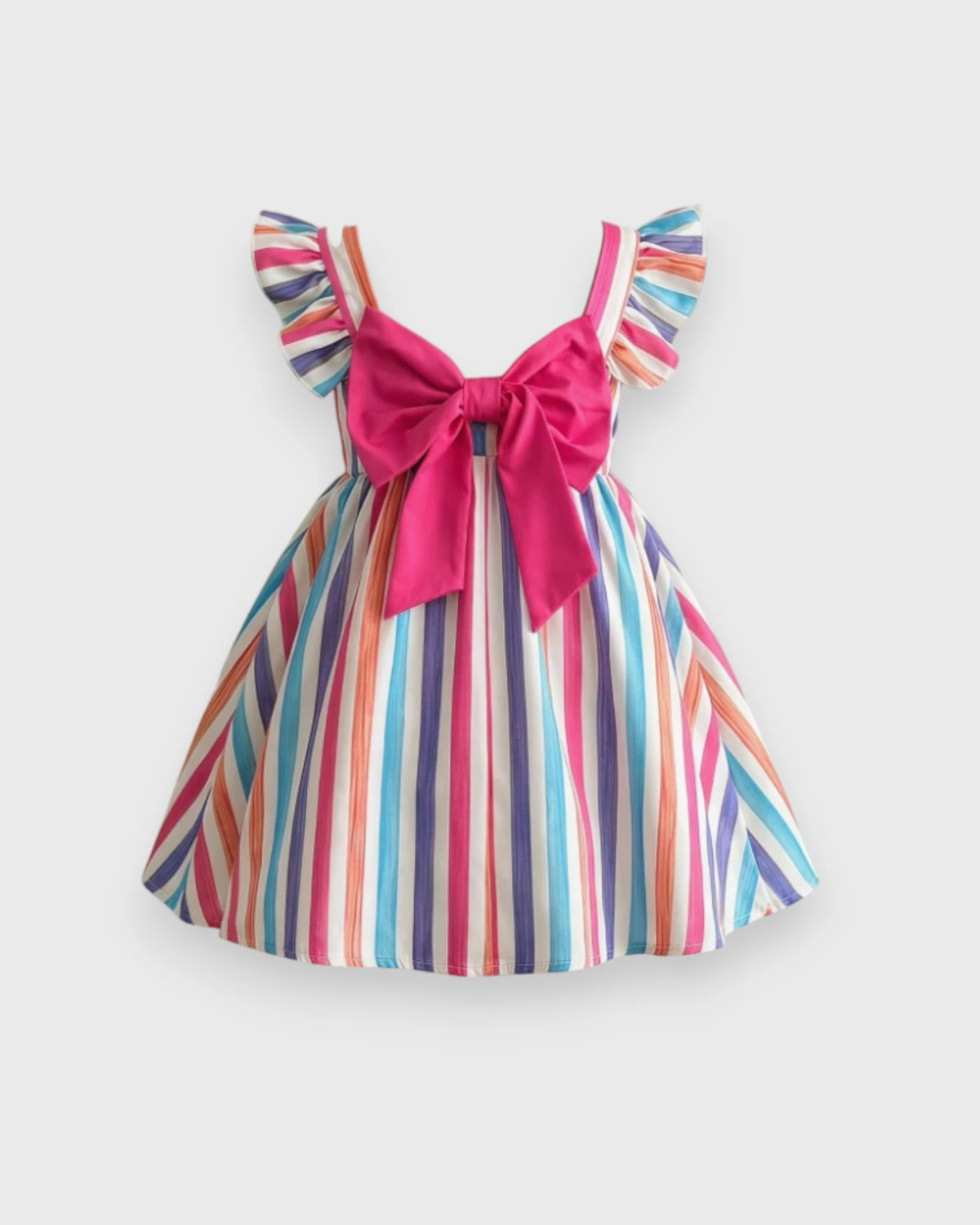 Girls Bow Back Sun Dress
