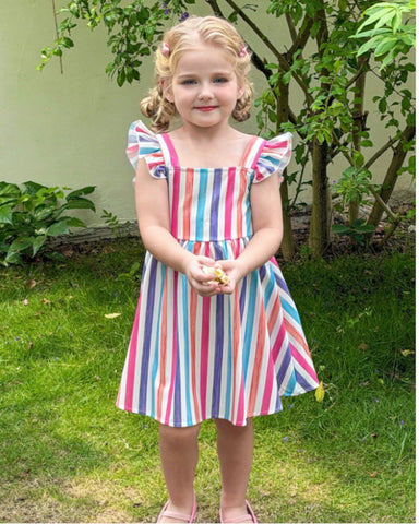 Girls Bow Back Sun Dress