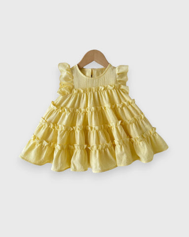 Baby Girl Tiered Bow Back Dress