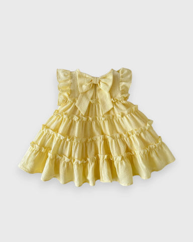 Baby Girl Tiered Bow Back Dress