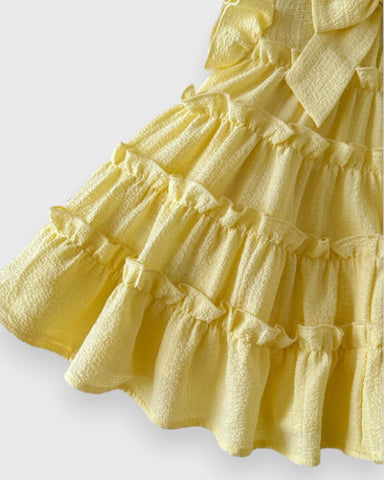 Baby Girl Tiered Bow Back Dress