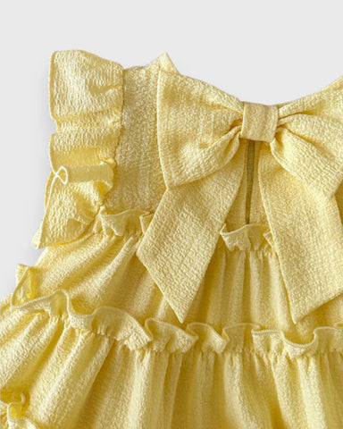 Baby Girl Tiered Bow Back Dress