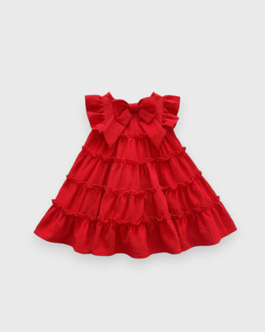 Baby Girl Tiered Bow Back Dress