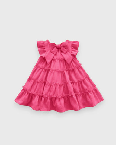 Baby Girl Tiered Bow Back Dress