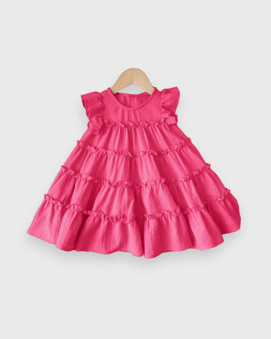 Baby Girl Tiered Bow Back Dress