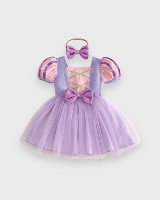 Baby Girl Bubble Sleeve Princess Dress