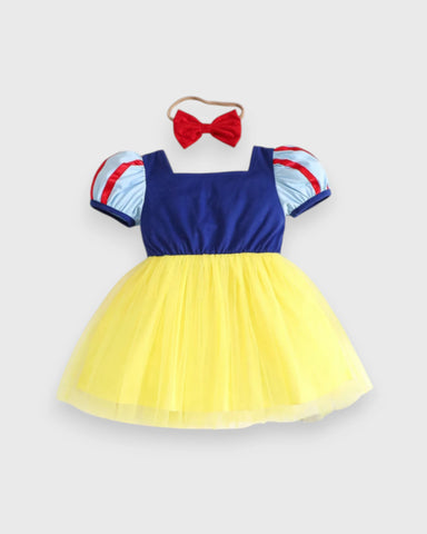 Baby Girl Bubble Sleeve Princess Dress