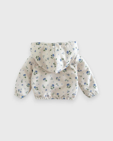 Baby Girl Fleece Lined Floral Print Jacket