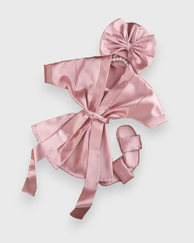 Newborn Baby Satin Robe Set