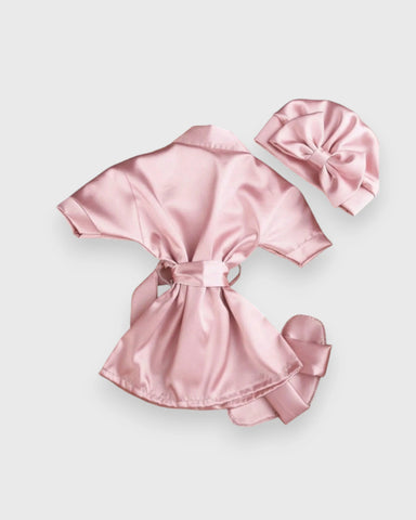 Newborn Baby Satin Robe Set