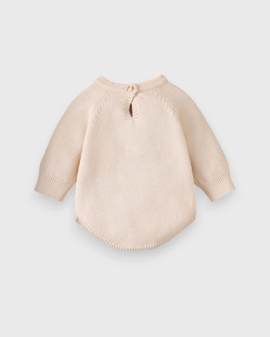 Baby Girl Knitted Embroidered Bee Bodysuit