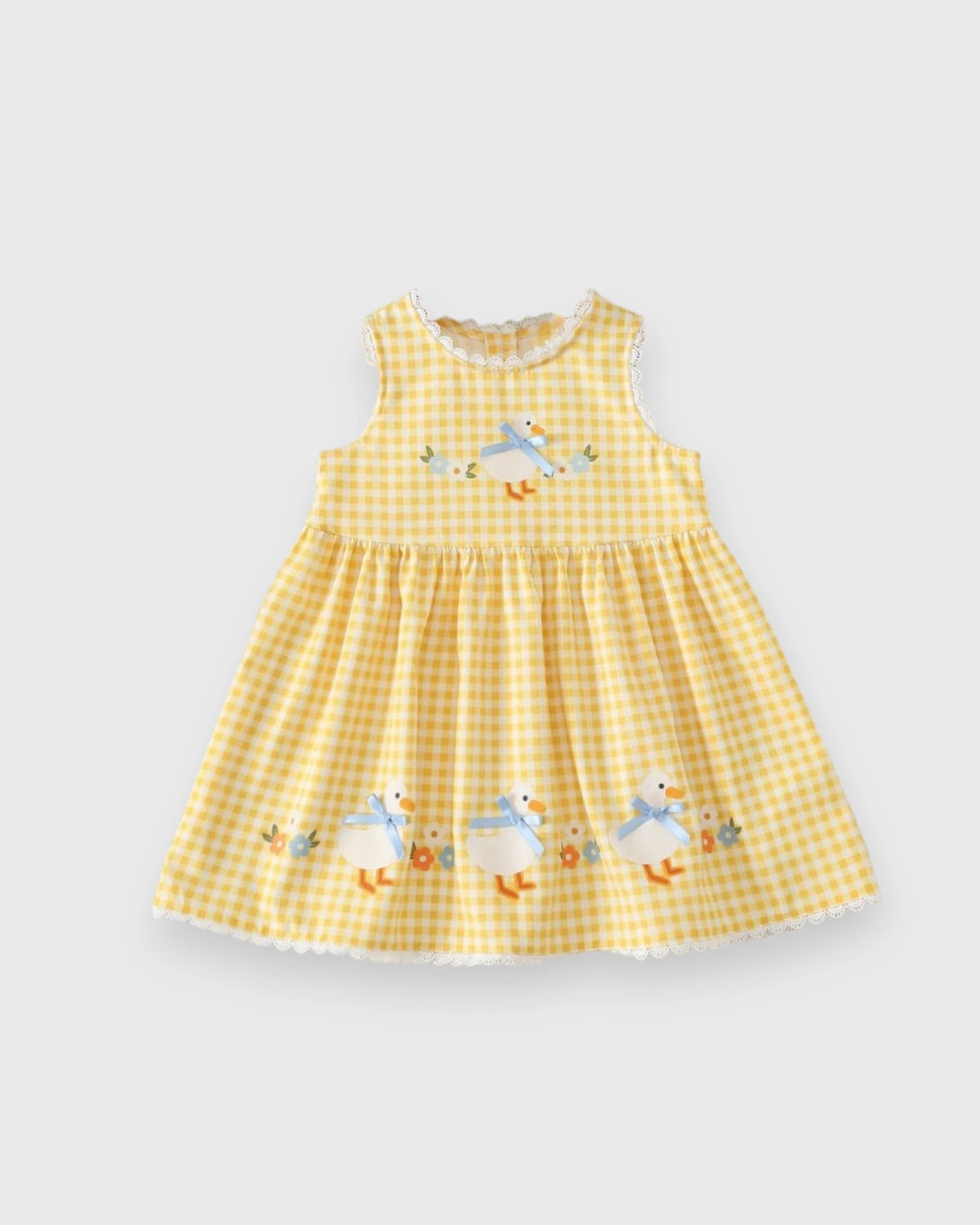 Baby Girl Little Ducky Gingham Dress