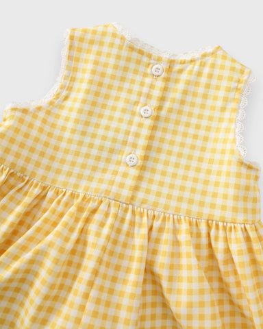 Baby Girl Little Ducky Gingham Dress