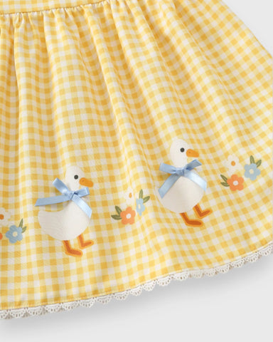 Baby Girl Little Ducky Gingham Dress