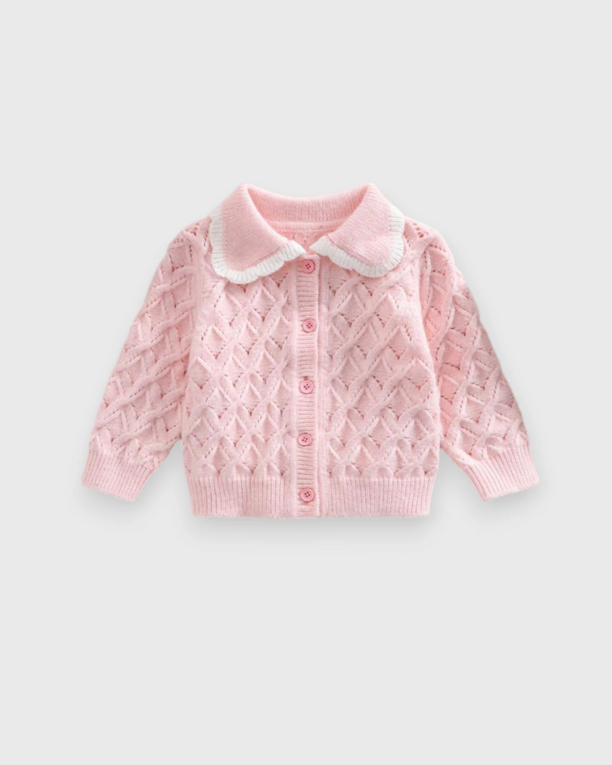 Baby Girl Pink Knitted Cardigan