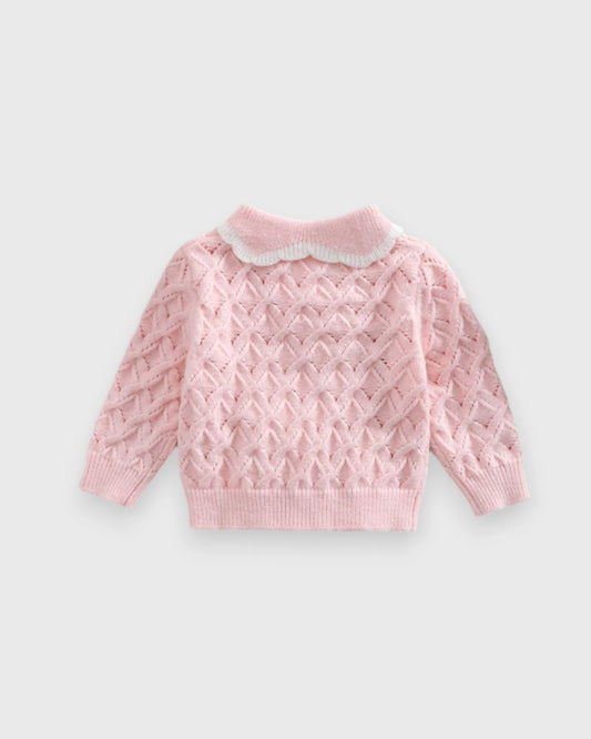 Baby Girl Pink Knitted Cardigan