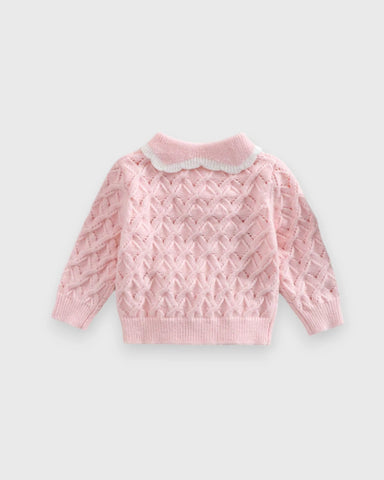 Baby Girl Pink Knitted Cardigan