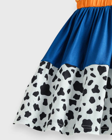 Toddler Girl Princess Cow Girl Dress