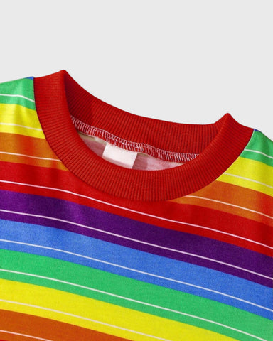 2 Pc Baby Boy Good Guys Overall with Rainbow Shirt