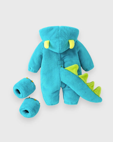 2 Pc Baby Monster Fleece Jumpsuit Costume