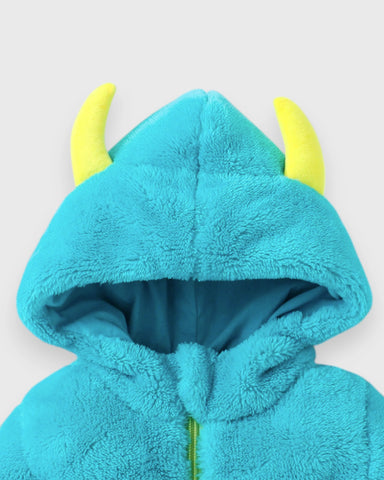 2 Pc Baby Monster Fleece Jumpsuit Costume