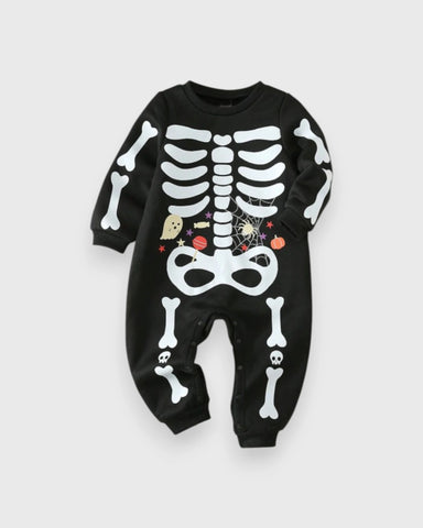 Baby Skeleton Romper Costume