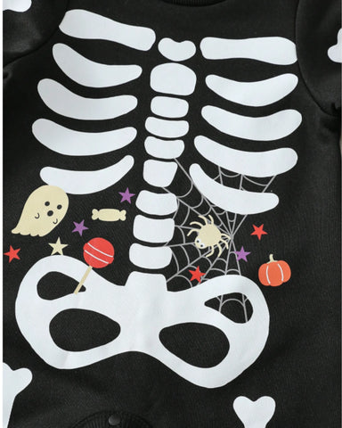 Baby Skeleton Romper Costume
