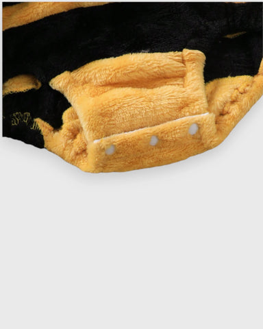 2 Pcs Baby Bumble Bee Fleece Bodysuit Costume