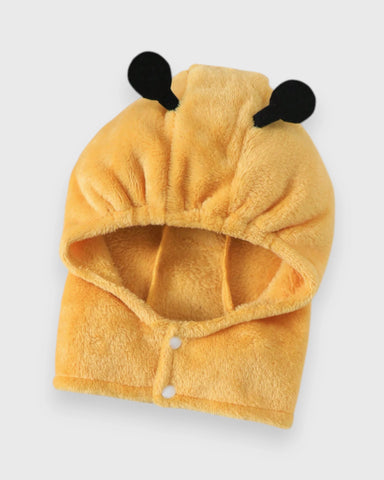 2 Pcs Baby Bumble Bee Fleece Bodysuit Costume