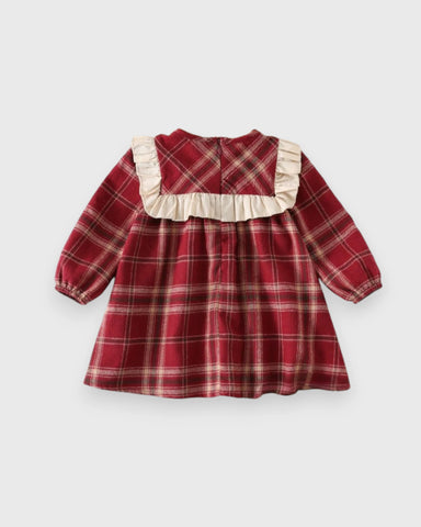 Infant Baby Girl Autumn Plaid Swing Dress
